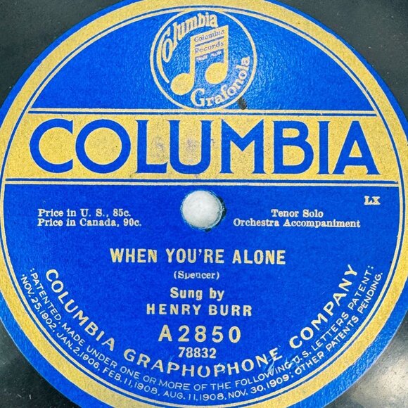 Peerless Quartette Wait'll You See 10in Shellac 78 RPM Columbia A2850 - Picture 4 of 4